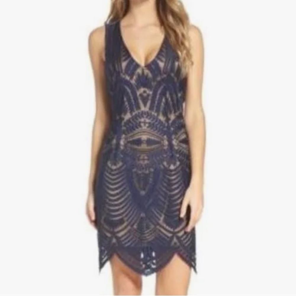 BARDOT Alice Illusion Lace Dress‎
